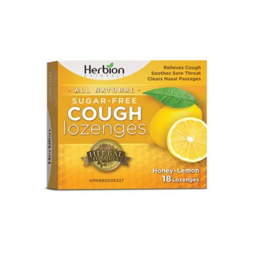 Herbion Sugar Free Cough Lozenges Honey Lemon, 18 Lozenges
