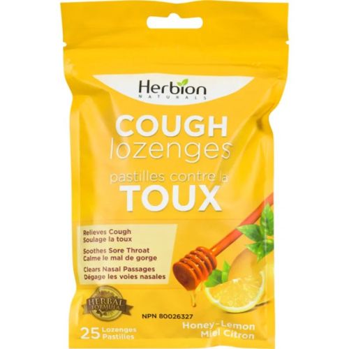 Herbion Naturals Cough Lozenges - Honey Lemon, 25 Lozenges