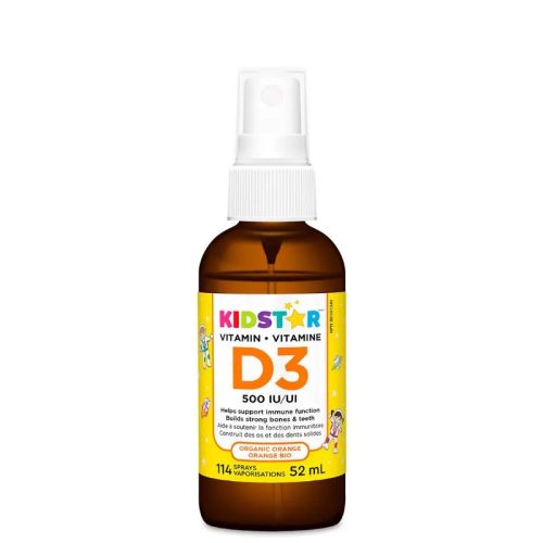 KidStar Nutrients Vitamin D3 Spray, 52ml