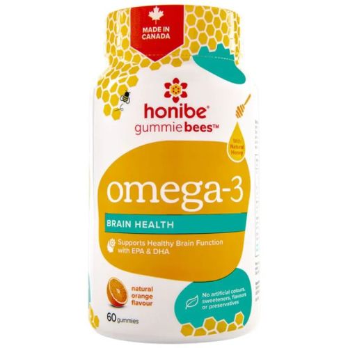 Honibe Omega-3 Brain Health , 60 gummies
