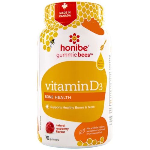 Honibe Vitamin D Bone Health, 70 gummies