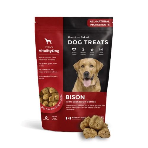 Foley Dog Treat Company Bison with Saskatoon Berries, 400g