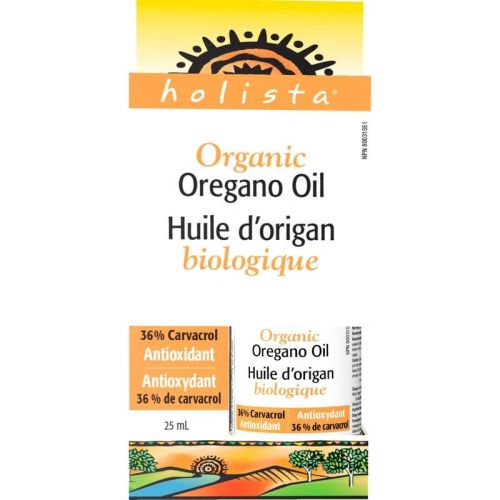 Holista Organic Oregano Oil 36% Carvacrol, 25 mL