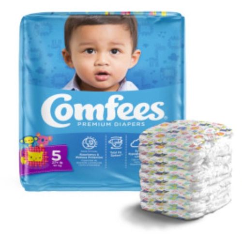 Attends Comfees Baby Diapers - Size 5 - 4 bags of 27
