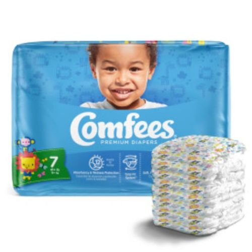 Attends Comfees Baby Diapers - Size 7 - 4 bags of 20