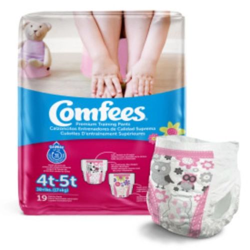 Attends Comfees Girl Training Pants - Size 4 - 6 bags of 19
