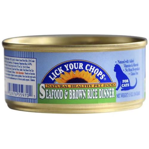 Lick Your Chops Seafood & Brown Rice (Cat), 156g*24