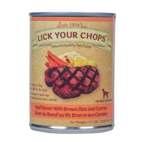 Lick Your Chops Beef & BrownRice Carrot (Dog), 374g*12