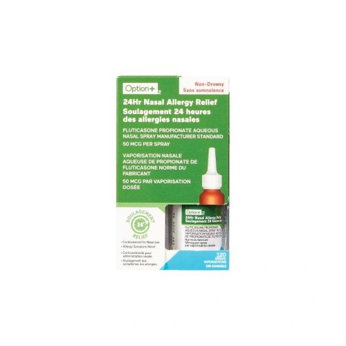 Option+ Fluticasone Nasal Spray Allergy, 120 Sprays