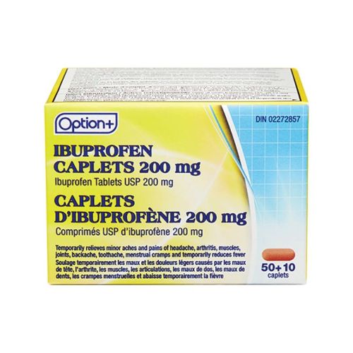 Option+ Ibuprofen 200mg, 120 Tablets