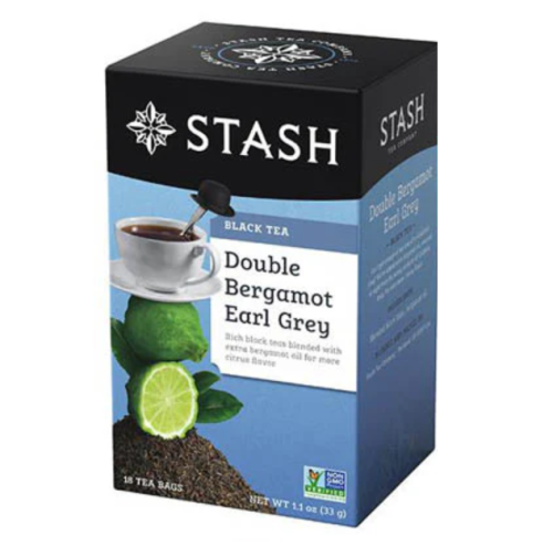Stash Tea Dbl Bergamot Earl Grey Tea, 18bg