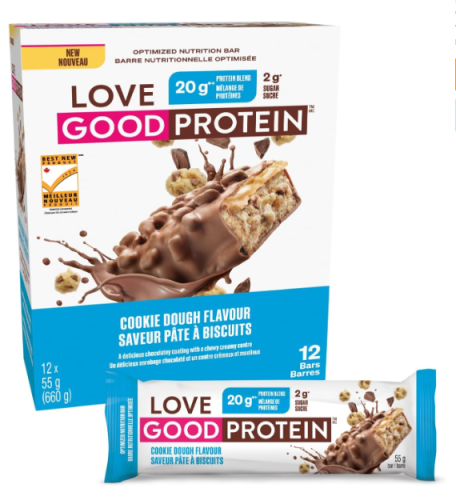 Love Good Fats Cookie Dough Protein Bar, 12 x 55g