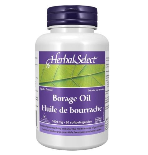Herbal Select Borage Oil 1000mg, 90gel