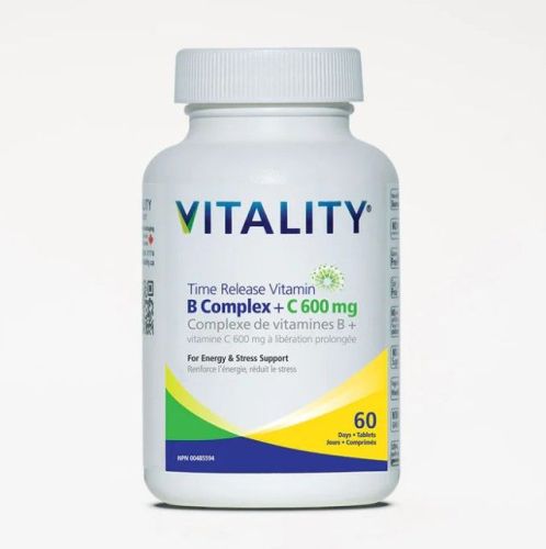 Vitality Time Release B60mg+C600mg, 60tab