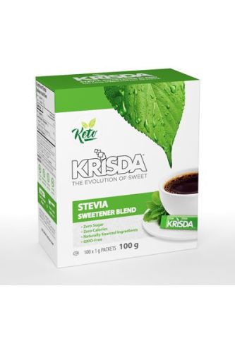 Krisda Stevia Sweetener Blend (gluten-free/NGM/vegan) (100 packets)