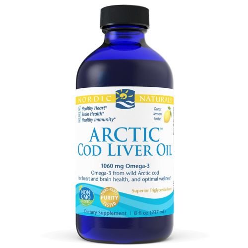 Nordic Naturals Cod Liver Oil (lemon), 237ml