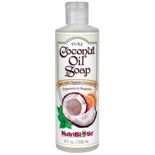 Nutribiotic Coconut Soap Peppermint & Bergamont, 240ml