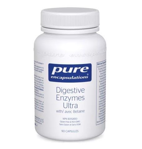 Pure Encapsulation Digestive Enzymes Ultra with Betaine, 90 capsules