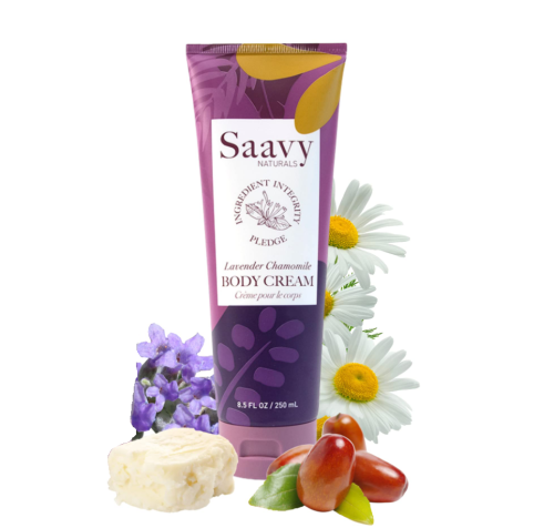 Saavy Naturals Lavender Chamomile Body Cream, 250mL