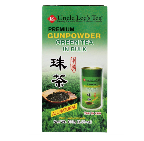 Uncle Lee's Tea Premium Gunpowder Green Bulk, 120g