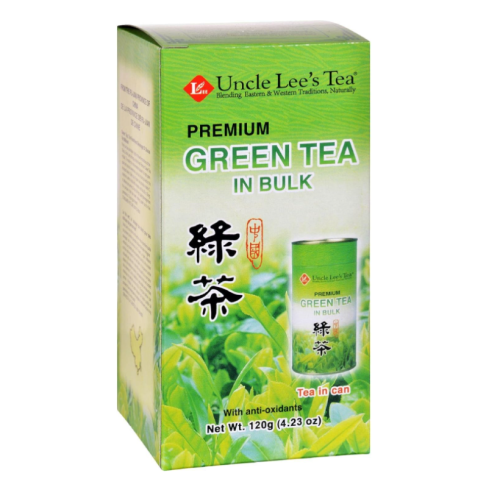 Uncle Lee's Tea Premium Green Tea Bulk, 100g