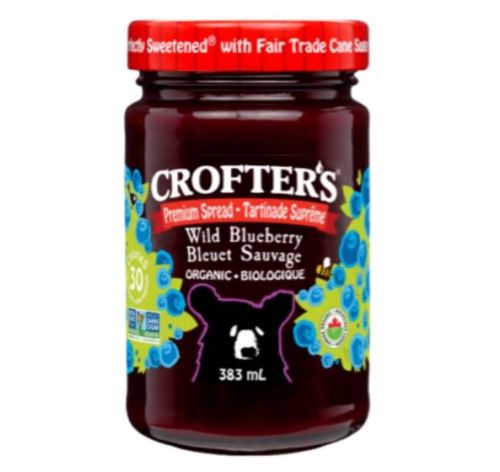  Crofter's Organic Wild Blueberry Spread, 383mL