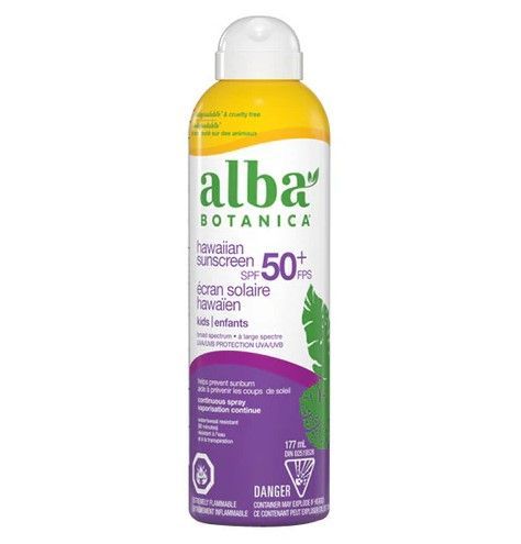 Alba Botanica Kids FF Cont. Spray SPF50, 177mL