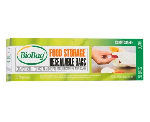 Biobag Resealable1.5L FoodStorage Bag20ct