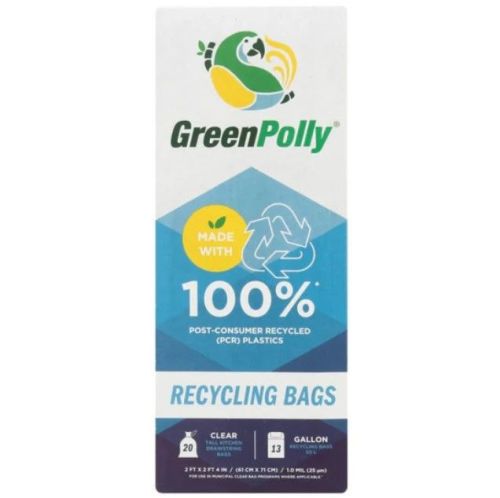 Biobag Clear Drawstring 50L Recycling Bag 20ct