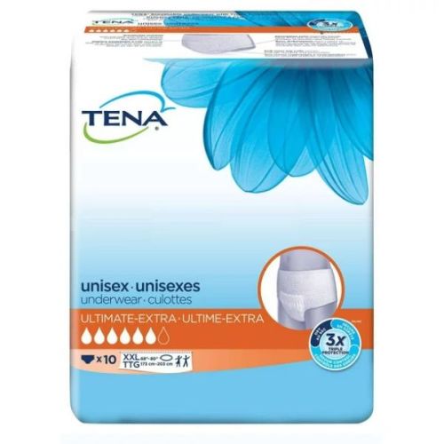 Tena Unisex Ultimate Extra XXL Underwear, 10'S