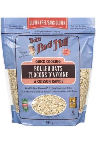 Bob's Red Mill GF Oats, Rolled, Quick Cooking, Whole Grain (gluten-free/NGM), Case of 4(4x794g)