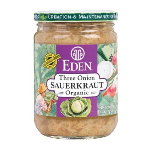 Eden Foods Org 3 Onion Sauerkraut(Glass), 447mL