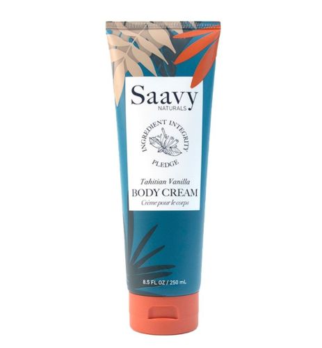 Saavy Naturals Tahitian Vanilla Body Cream, 250mL