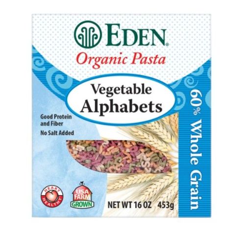 Eden Foods Org Vegetable Alphabets, 453g