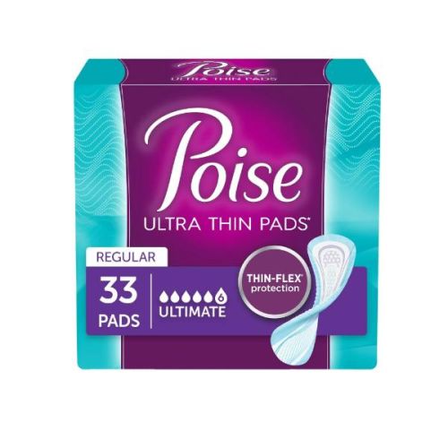 Poise Pads U/Thin Ultimate Absorbency, 33's