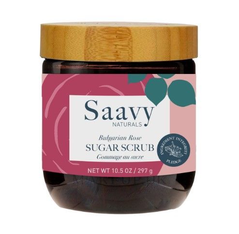Saavy Naturals Bulgarian Rose Sugar Scrub, 340g