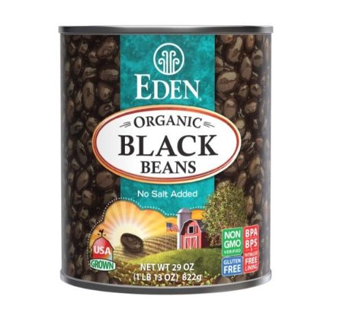 Eden Foods Org Black Beans, 796mL