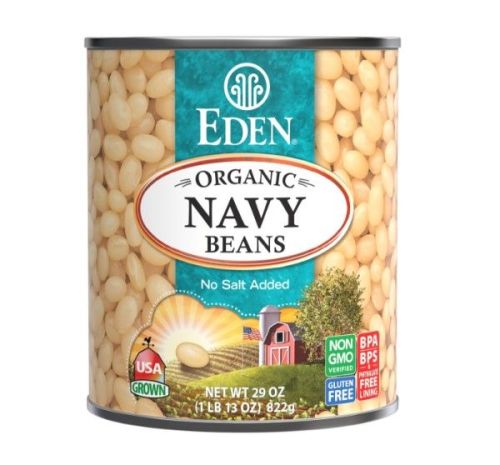 Eden Foods Org Navy Beans, 796mL