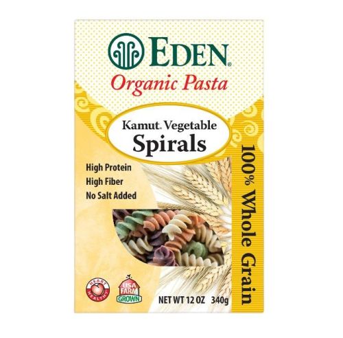Eden Foods Org Kamut Vegetable Spirals, 340g