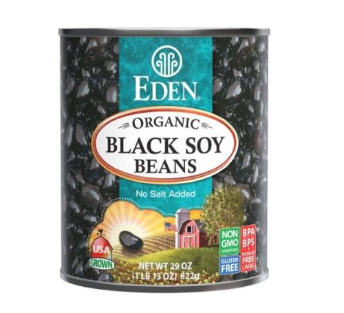 Eden Foods Org Black Soy Beans, 796mL