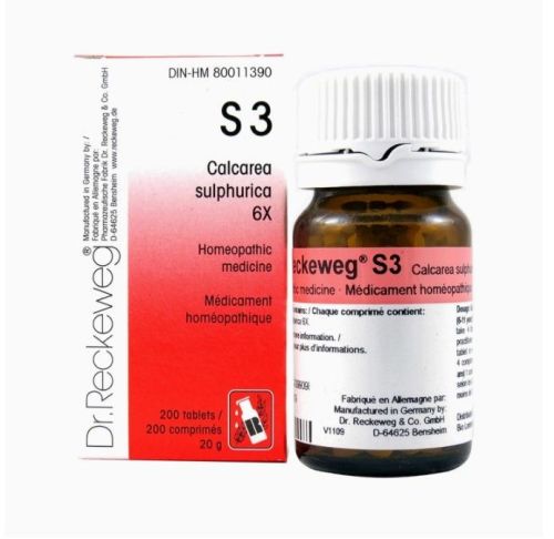 Dr. Reckeweg Schuessler Salts S3 Calcarea sulphurica 12X, 200 tablets (20 g)