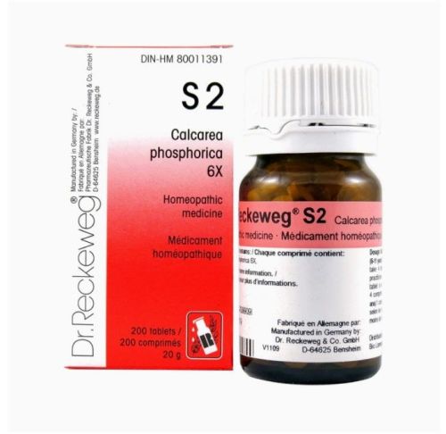 Dr. Reckeweg Schuessler Salts S2 Calcarea phosphorica 3X, 200 tablets (20 g)