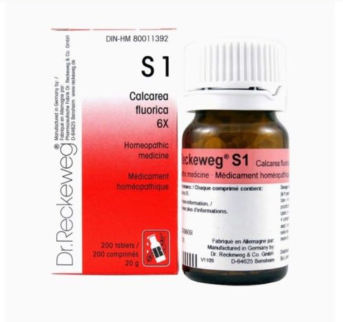 Dr. Reckeweg Schuessler Salts S1 Calcarea fluorica 3X, 200 tablets (20 g)