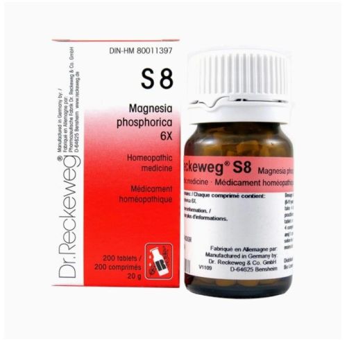 Dr. Reckeweg Schuessler Salts S8 Magnesia phosphorica 6X, 200 tablets (20 g)