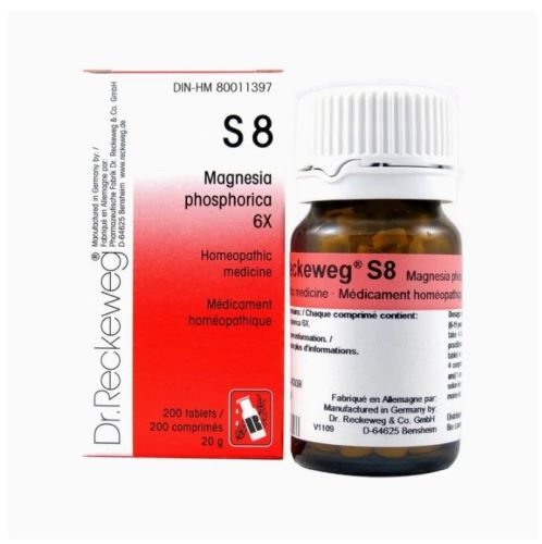 Dr. Reckeweg Schuessler Salts S8 Magnesia phosphorica 12X, 200 tablets (20 g)