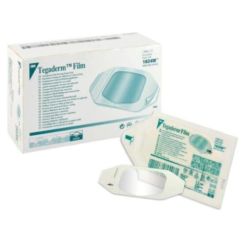 Tegaderm Transparent Dressing 3M1624W IV Style Frame 6x7cm, 100/box