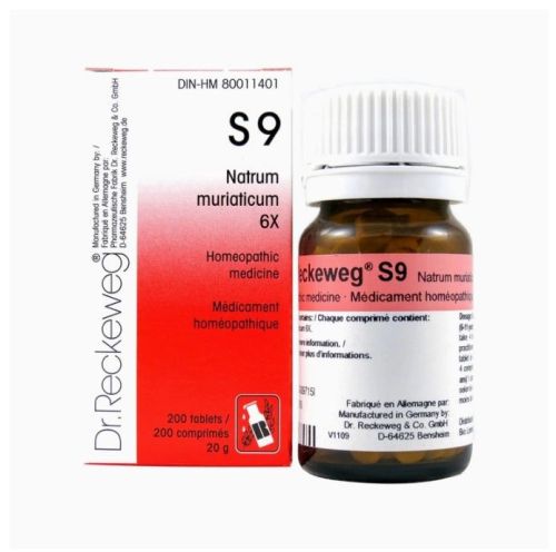 Dr. Reckeweg Schuessler Salts S9 Natrum muriaticum 3X, 200 tablets (20 g)