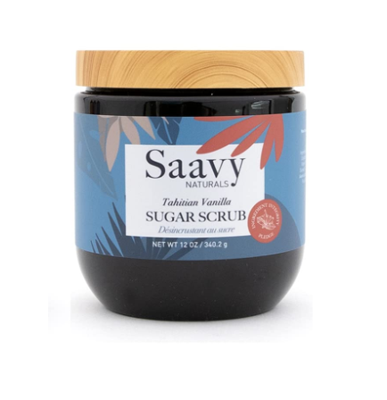 Saavy Naturals Tahitian Vanilla Sugar Scrub, 340g