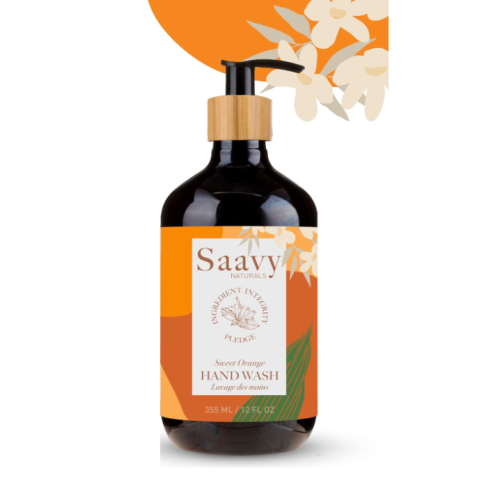 Saavy Naturals Sweet Orange Hand Wash, 355mL