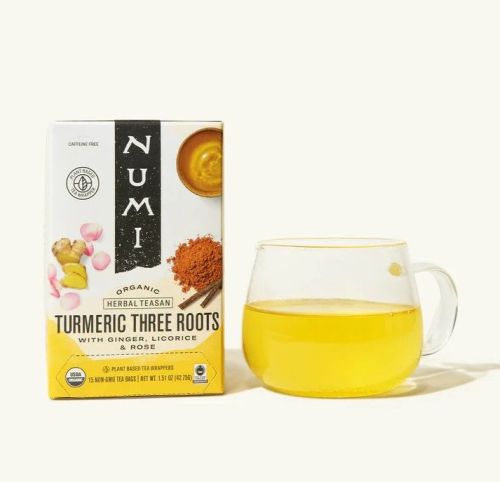 Numi Teas Org Three Roots Turmeric Tea, 12ct